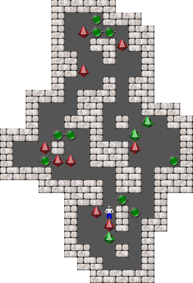 Sokoban 12 Blocks level 7